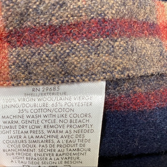 Pendleton 100% Wool Outdoor Shirt Plaid Size Large - Picture 6 of 8